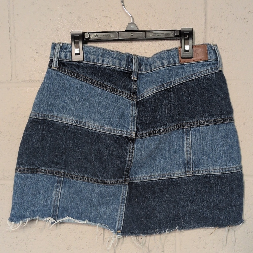 Urban Outfitters Patchwork Denim Mini Skirt Size Medium, Festival Fashion - Picture 3 of 4